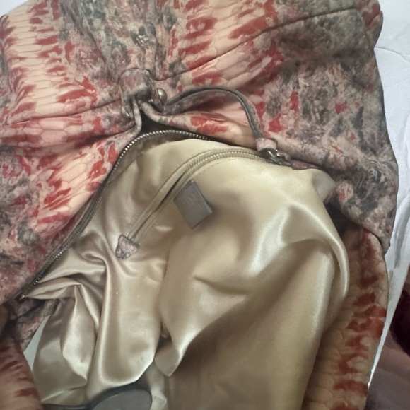 Stuart Weitzman VintageY2K Snake Embossed Leather Hobo Shoulder Bag Animal Print - Picture 13 of 16